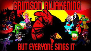 CRIMSON AWAKENING but Every Turn a Different Character Sings It 🎵🎤 (FNF BETADCIU)