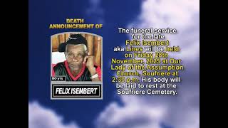 Felix Isembert ~ Short Obituary