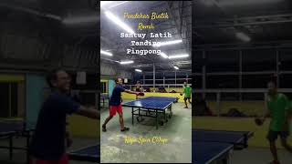 Raja Spin Cahyo Tampil Santuy Latih Tanding Pingpong Melawan Pendekar Bintik Romli