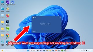 How to fix Microsoft Word not responding  in windows 11