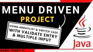 How to make Menu Driven Program in java using switch case and do-while loop |(part 1)
