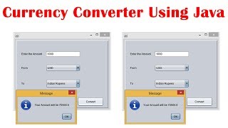 Currency Converter Using Java