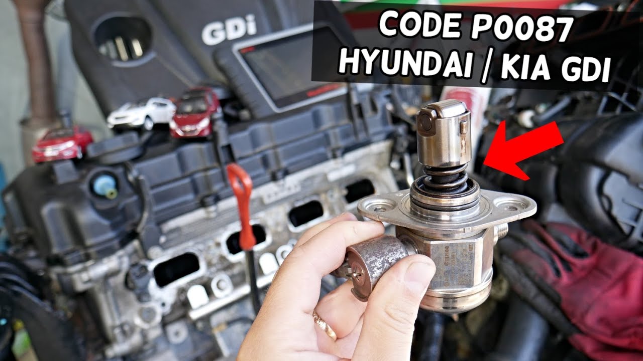 HYUNDAI KIA GDI CODE P0087 FUEL RAIL PRESSURE SENSOR PRESSURE LOW GDI 1 ...