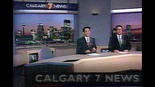 Calgary 7 (CICT) News opening (1994)