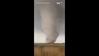 Tornado caught on camera in central Nebraska during Sunday's severe weather