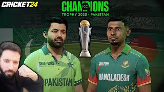 RAIN RAIN GO AWAY ☔ PAKISTAN vs BANGLADESH CHAMPIONS TROPHY 2025 🏆 CRICKET 24 GAMEPLAY