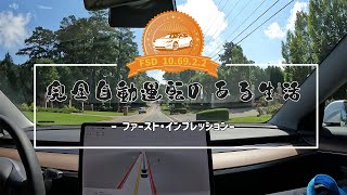 完全自動運転（FSD）のある生活 ー 10.69.2.2 ファーストインプレッション ー