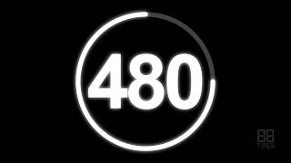 480 Second Countdown Timer with clock Ticking sound & Finish alarm beep #timer #clock #countdown