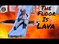 The Floor is Lava Game Challenge Jace's Toy Playhouse Pretend Play