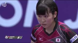 2017ジャパンOP 女子シングルス準々決勝 平野美宇 vs 陳夢（中国）