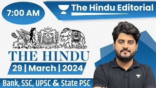 29 Mar 2024 | The Hindu Analysis | The Hindu Editorial | Editorial by Vishal sir | Bank | SSC | UPSC