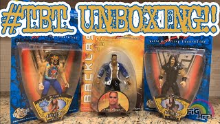 TBT UNBOXING!! WWF BCA Dude Love, Undertaker and The Rock Action Figure Toy Review!