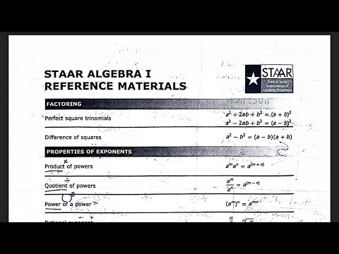 Ace Your Staar Algebra 1 Reference Sheet Secrets рџ ґ Transtutor Blog