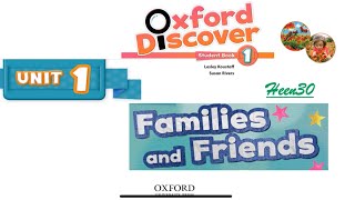 Oxford Discover Book 1 - Unit 1: Families and Friends (Listening)