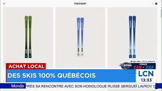 «On est bien fiers»: une entreprise propose des skis 100% québécois