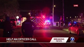 Omaha police respond to help an officer call