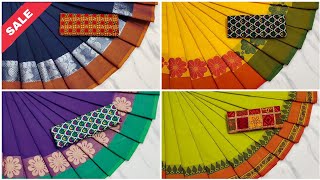 Fancy Chettinad Cotton Sarees Collections | Good Quality #chettinadcotton #cottonsarees