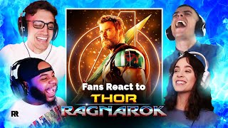 They couldn't contain themselves! FIRST TIME watching Thor: Ragnarok (2017) Reaction Mashup
