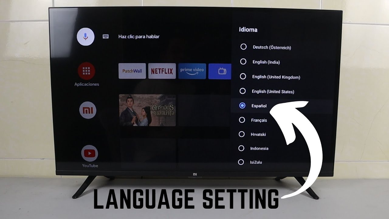How To Change Language On Xiaomi Mi Android Smart Tv Youtube