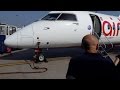 Bombardier Dash 8 Q400 - lot i lądowanie w Warszawie (2.09.2015)