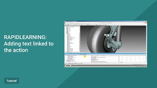 RapidLearning Tutorial. How to add text linked to action.