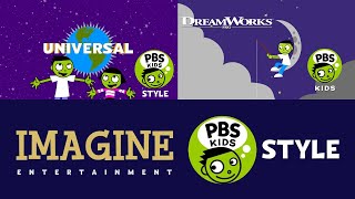 Universal/DreamWorks/Imagine Entertainment logos (PBS Kids style)