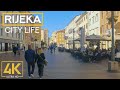 Walking Through the Streets of RIJEKA in 4K UHD - City Life of a Croatian Port City