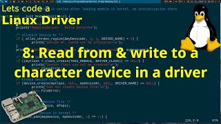 Let's code a Linux Driver: 7- Read from and write to a character device