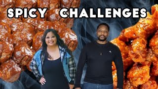 OUR FAVORITE SPICY FOOD CHALLENGES | CHILLIN WITH K\u0026G