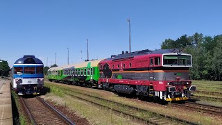 [4K] KDS Brejle 750.202-4 na rychlíku R 10071 Kladno - Malá Skála 1.8. 2020 v Neratovícich.