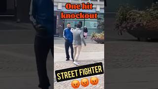 One hit knockout. Self defence on the street. #selfdefence #powerpunch #fight #b
