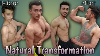 one year natural body transformation / skinny to fit / 50 to 62kg (without any supplements) Fitosama