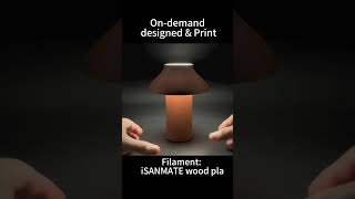 Wooden lamp designed by on-demand, filament from iSANMATE,do you like it? #isanmate #design