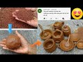 part-1 clay making and miniature kitchen set making at home / handmade kitchen set with clay