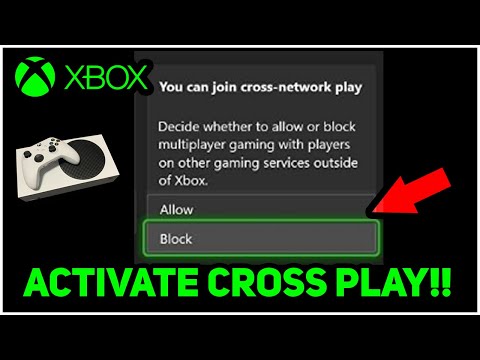 Xbox Series X/S How to activate CrossPlay!