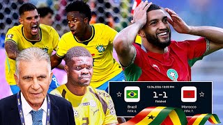 CRAZY-🇬🇭Black stars lessons learnt Brazil vs Morocco (1-1) Vinicius jnr. goal, Ismael saibari Goal