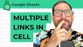 How do I add multiple links in a Google sheet cell?