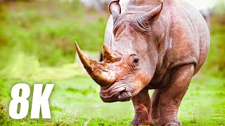 Rhinoceros Animals Collection in 8K HDR 60FPS ULTRA HD