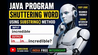 Java Basic Program Using substring() Method | Java String Coding Question