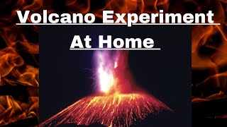 Volcano Eruption | DIY science Experiment | 1 min science experiment at Home