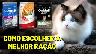 A MELHOR RAÇÃO PARA GATO. CLASSIFICAÇÃO: standard, premium e super premium