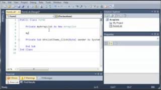 Visual Basic 80 More On ArrayLists Part 1