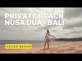 Pantai pasir putih di kawasan hotel mewah di Nusa Dua Bali | Pantai Geger Bali