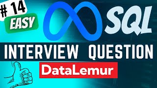 FACEBOOK/META Interview Question Solved - SQL | "App Click-through Rate CTR" | Everyday Data Science