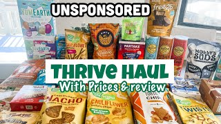 Unsponsored Thrive Market Haul \u0026 Review with Prices