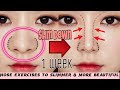 [5 Min] Nose Exercises To Slimmer & More Beautiful in 1 Week | Top Exercises for Nose at Home