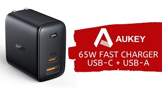 AUKEY Omnia 65W Dual Port USB-C / USB-A Charger - Unboxing and Review