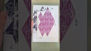 Printing a repeat pattern Linocut stamp - Diamond Block!