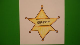 Let's Draw a Sheriff's Badge!