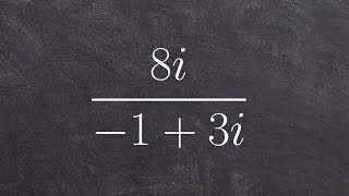 Dividing complex numbers by multiplying by the conjugate